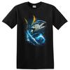 Fish T Shirt Ocean Wave Design Colorful Tuna W/ Artistic Style Tee