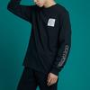 Converse T Shirts Men's Ink Black Crew Neck Moderate Straight Fit 10021108-A01