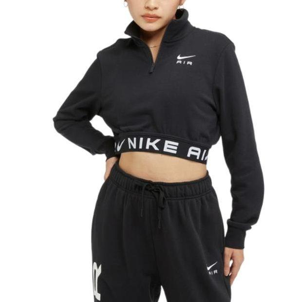 Nike Sweatshirts Women's Black Half Turtleneck Moderate Regular FB8068-010