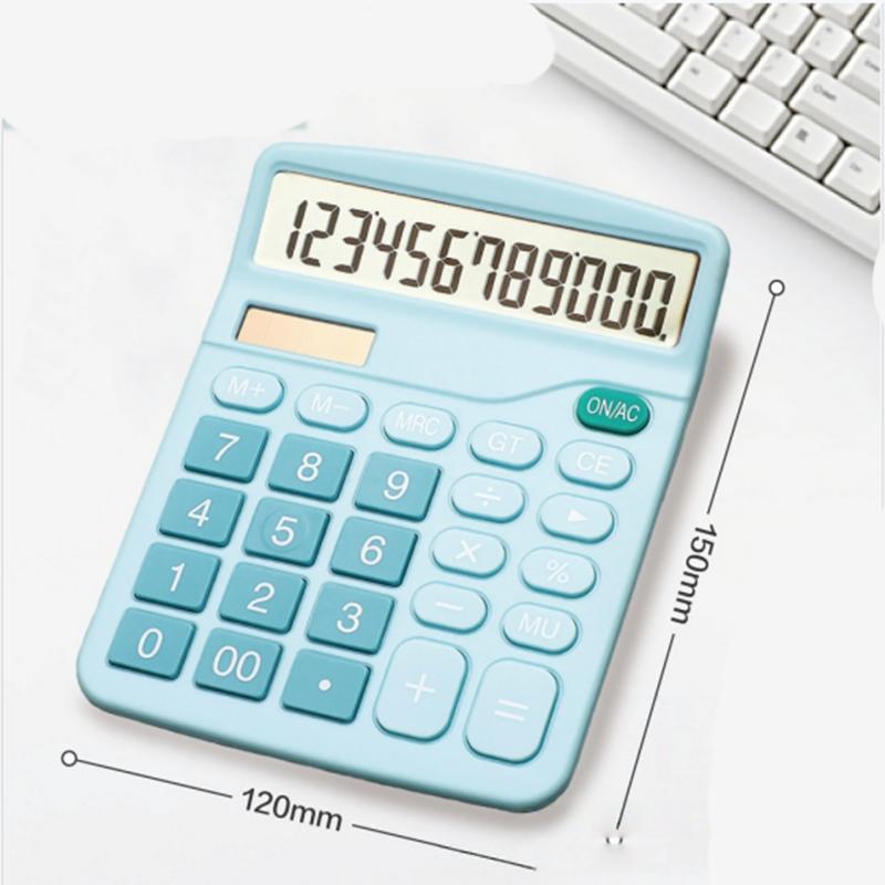 Solar-powered Calculator High Appearance Level Cute Computer Office and Student Calculator Small Size Classic and Simple