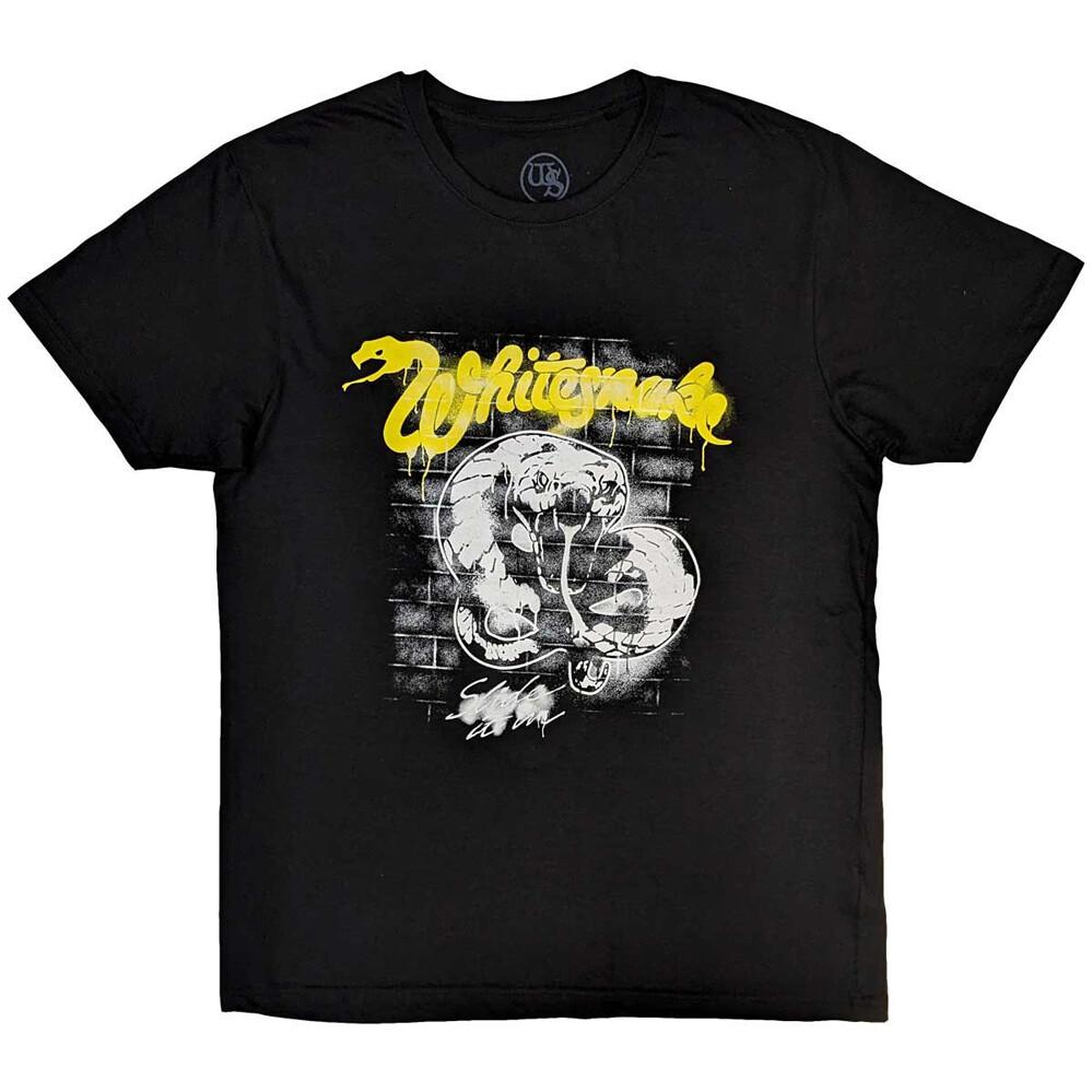 Whitesnake - Graffiti - Black t-shirt Unisex T-Shirt S