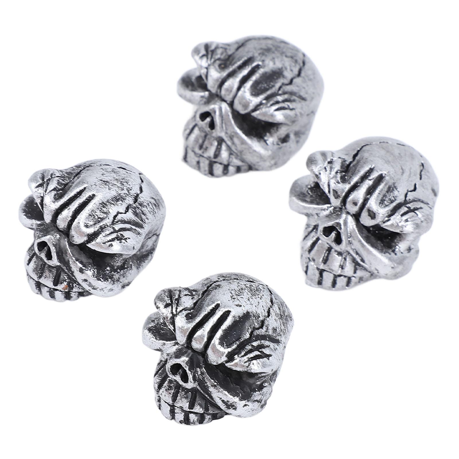 

4 шт. колпачок штока клапана шины универсальная посадка стиль черепа крутой вид крышка штока клапана для автомобиля грузовика велосипеда