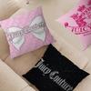 Mode J-juicy-couture Kissenbezüge Cartoon Sofa Dekorative Zuhause Doppelseitiger Druck Kurzer Plüsch Niedlicher Kissenbezug