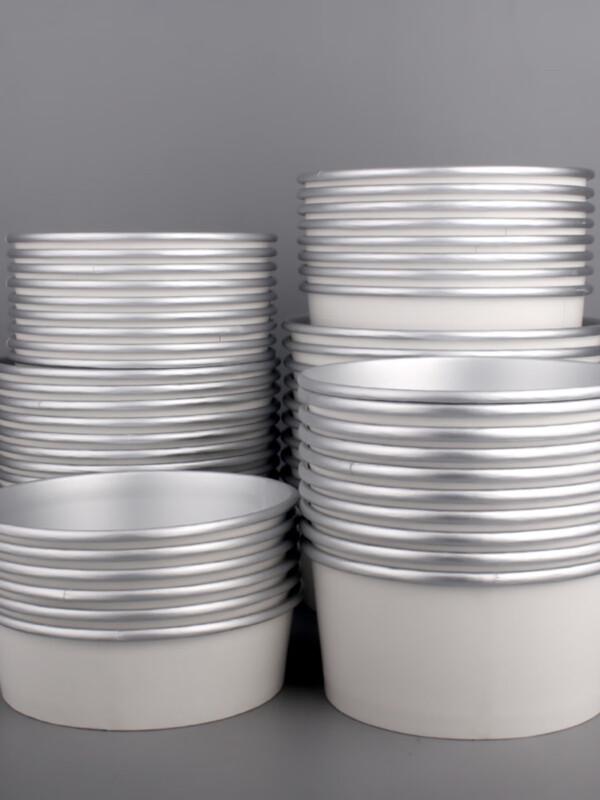 Disposable 750ml Aluminum Foil Bowls with Lids