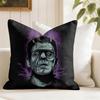 UUniversal Monsters Horror Cushion Cover Natural Linen Double Sided Print  Throw Pillow Case for Sofa Couch Home Decor