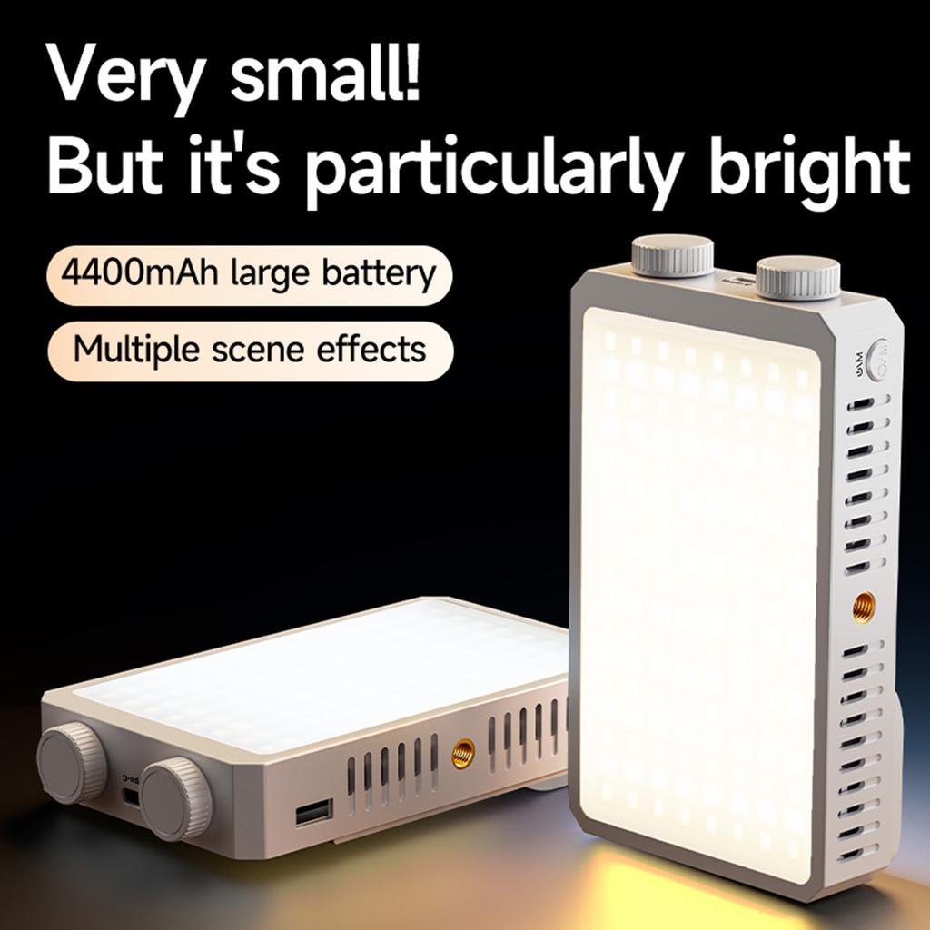 40W LED Camera Light 2800K-9000K Handheld Fill Light 4400mAh Rechargeable Photography Lighting for Photography