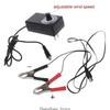 3XUF DC12V Air Blower BBQ Fan Cooking Blower Grill Fans with 220V Adjutable Speed Power Adapter 12V Clips 40/60/80/100W
