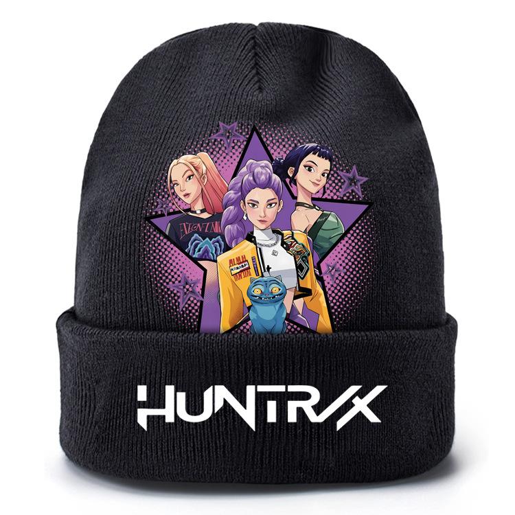 Demon Hunter Knitted Hat Cartoon Headgear Cotton Winter Cap Anime Birthday Gifts
