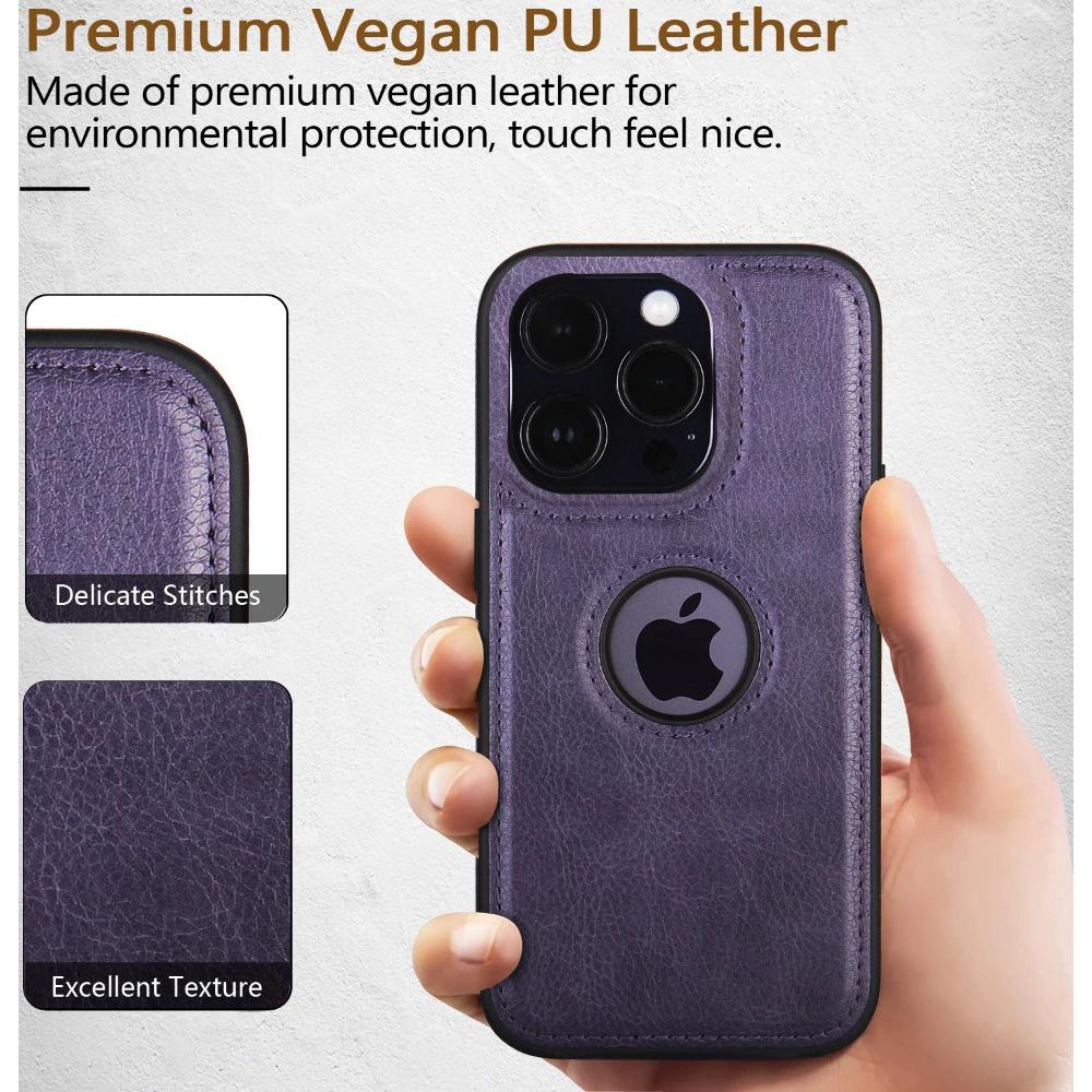 Capa de Couro Fina Ultrafina para Negócios Para iPhone 16E 16 15 14 13 12 11 Pro Max Mini XS XR X 7 8 Plus Capa de Telefone à Prova de Choque