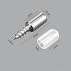 20Pcs Self Tapping Shelf Support Pins Cabinet Fixing Glass Partition Holder Iron Screws with Rubber Sleeve