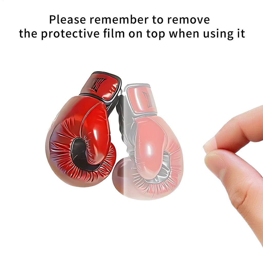 2D Flat Boxing Gloves Key Rings Acrylic Charm Boxing Keychain Car Interior Boxing Gloves Pendant For Fitness Backpack Decoration