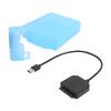 SATA USB 3.0 Adapter 2.5in 3.5in SSD HDD Hard Drive Cable Computer Accessories Protection Box(Blue )