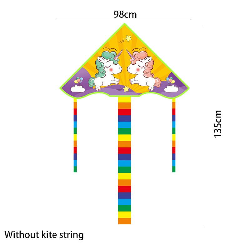 New Children's Kite Grid Cloth Wind Triangle Kite