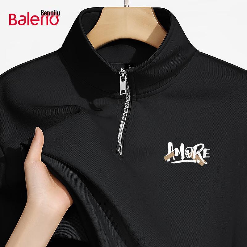 Baleno Men s Casual Stand Collar Zip-Up Sweatshirt 2XL