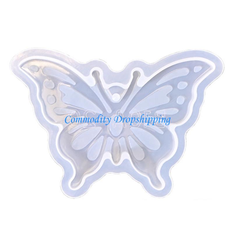Y5JC Butterfly Pendant Mold for Jewelry Necklace Earring Keychains Charm Making Resin Jewelry Silicone Molds for Epoxy Resin
