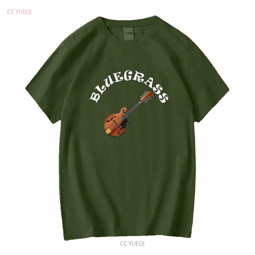 Bluegrass Mandolin T Shirt long or short sleeves vintage Washed Stretched homme fashion Top For Everyday Wear graphic