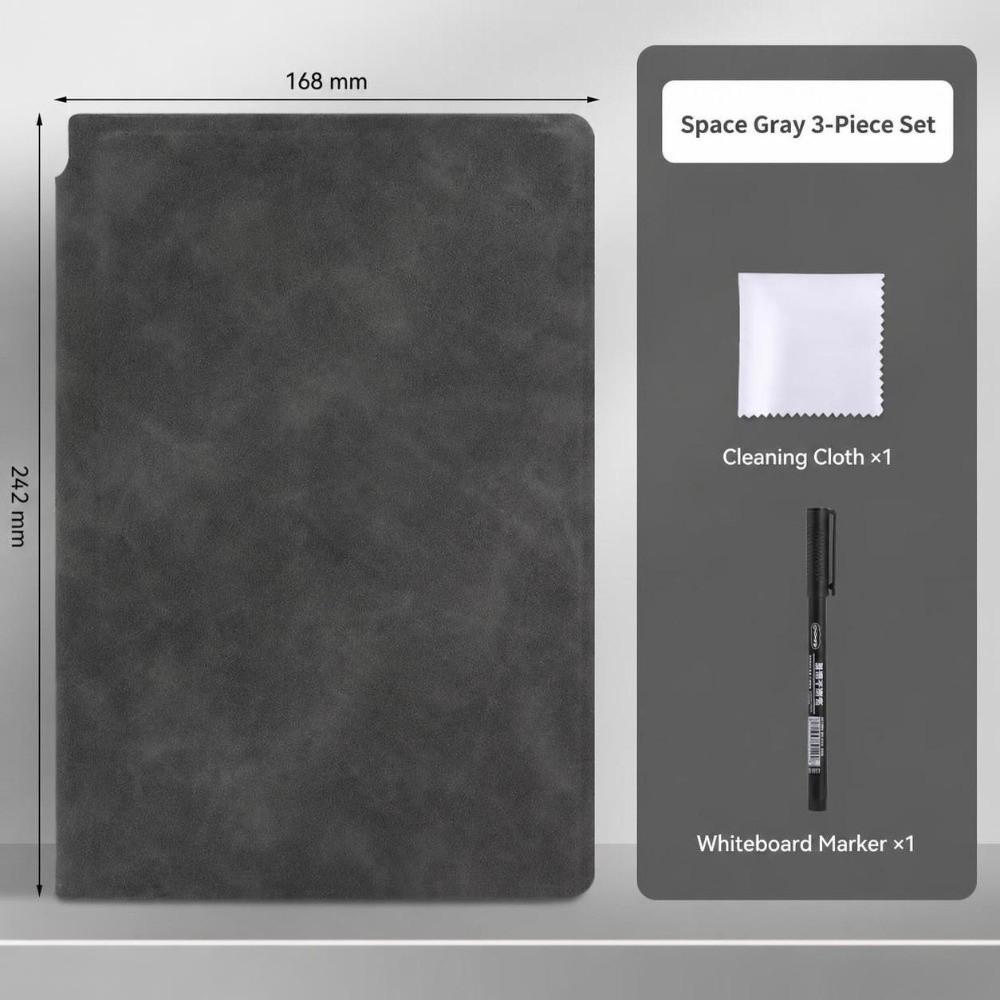 Multifunctional A5 Dry Erase Notebook Portable Foldable Writing Notepad Reusable White Board Notebook School Office Supplies