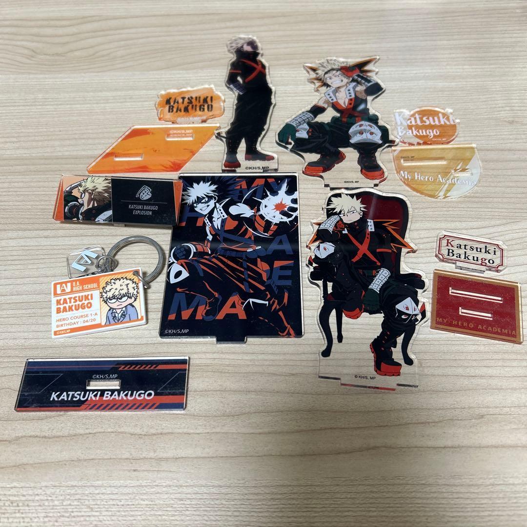 Used [My Hero Academia] Katsuki Bakugou acrylic stand etc. set