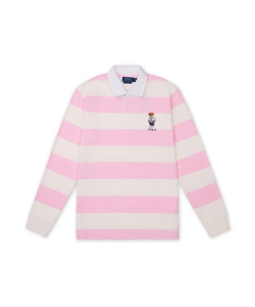 POLO RALPH LAUREN Classic Fit Polo Bear Jersey Rugby Shirt - Pink