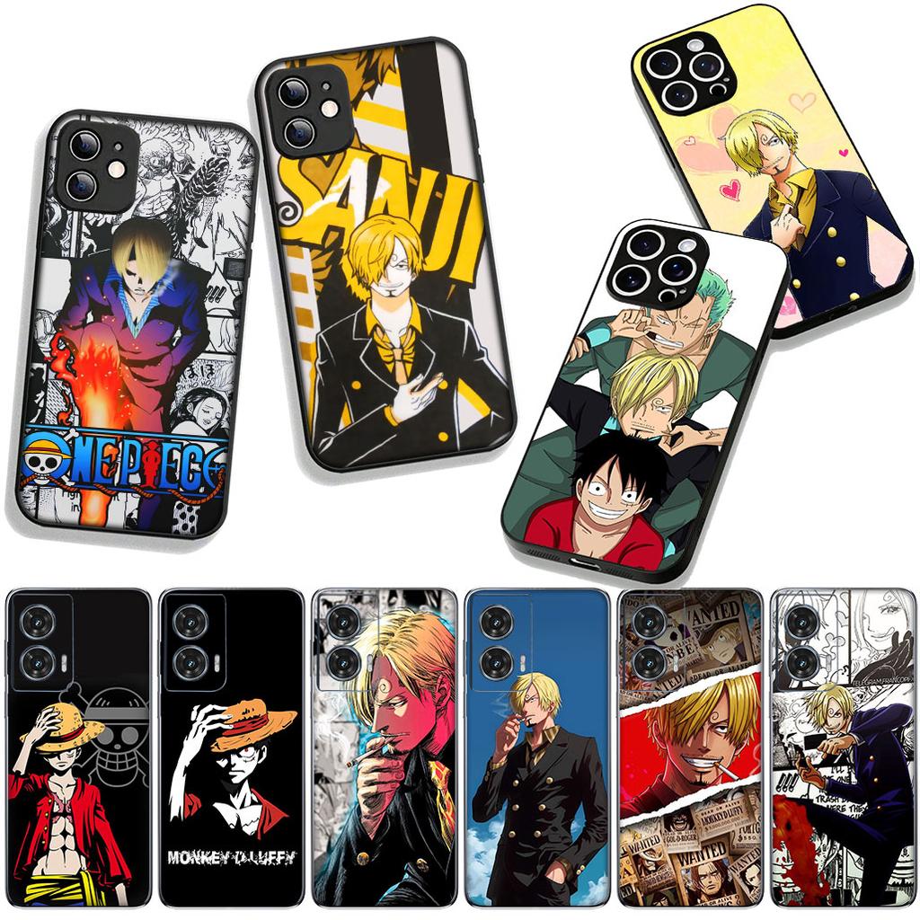 Anime Luffy One Piece Sanji Cover Phone Case for Samsung Galaxy S25 S24 S22 S23 FE Ultra Plus A56 A05 A06 A15 A16 A55 S7 Edge