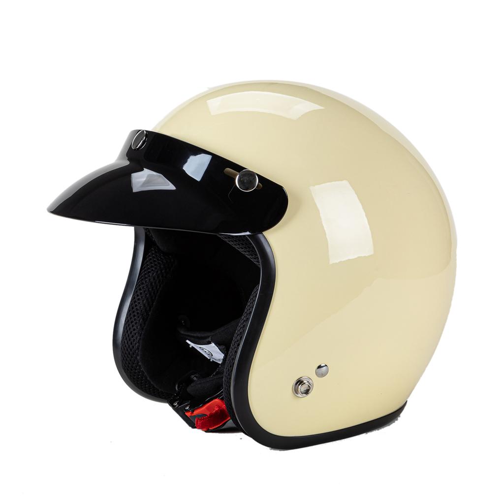 3 Snap Button Visor Lens Visor Flip Up Wind for Open Face Motorcycle Helmet