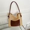 Fashionable Retro Woven Medium Sized Tote Bag For Everyday Use In Various Colors