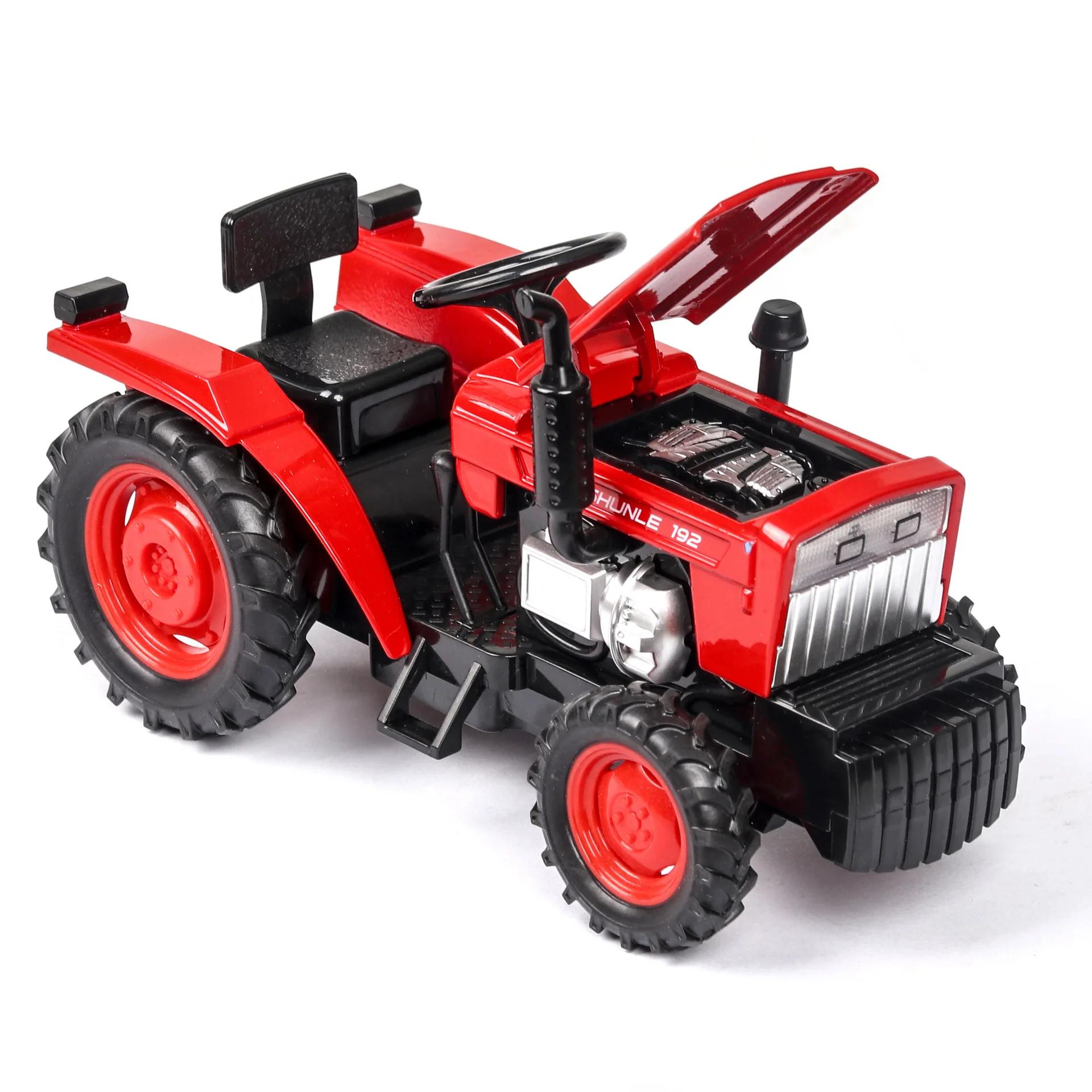 1/32 Maßstab Landwirtschaftlicher Traktor Legierung Spielzeugmodellauto Diecast Mit Licht Musik Gummireifen Traktoren Fahrzeuge Für Jungen Geschenke Sammlung