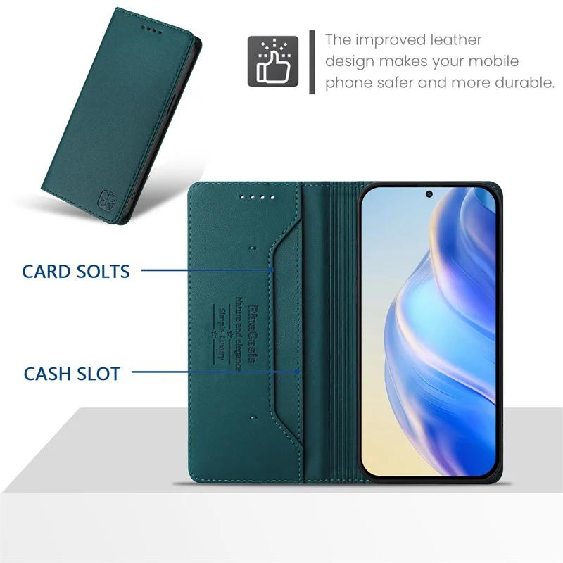 Funda Edge 50 Neo Strong Magnetic Flip Cover For Motorola Moto Edge 50 Neo Edge50 Fusion Ultra 50Pro Anti-theft Brush Phone Case
