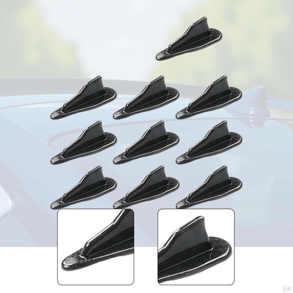 10 Pieces Car Roof Decoration Auto Accessoriers Air Vortex Generator Easy Installation Universal