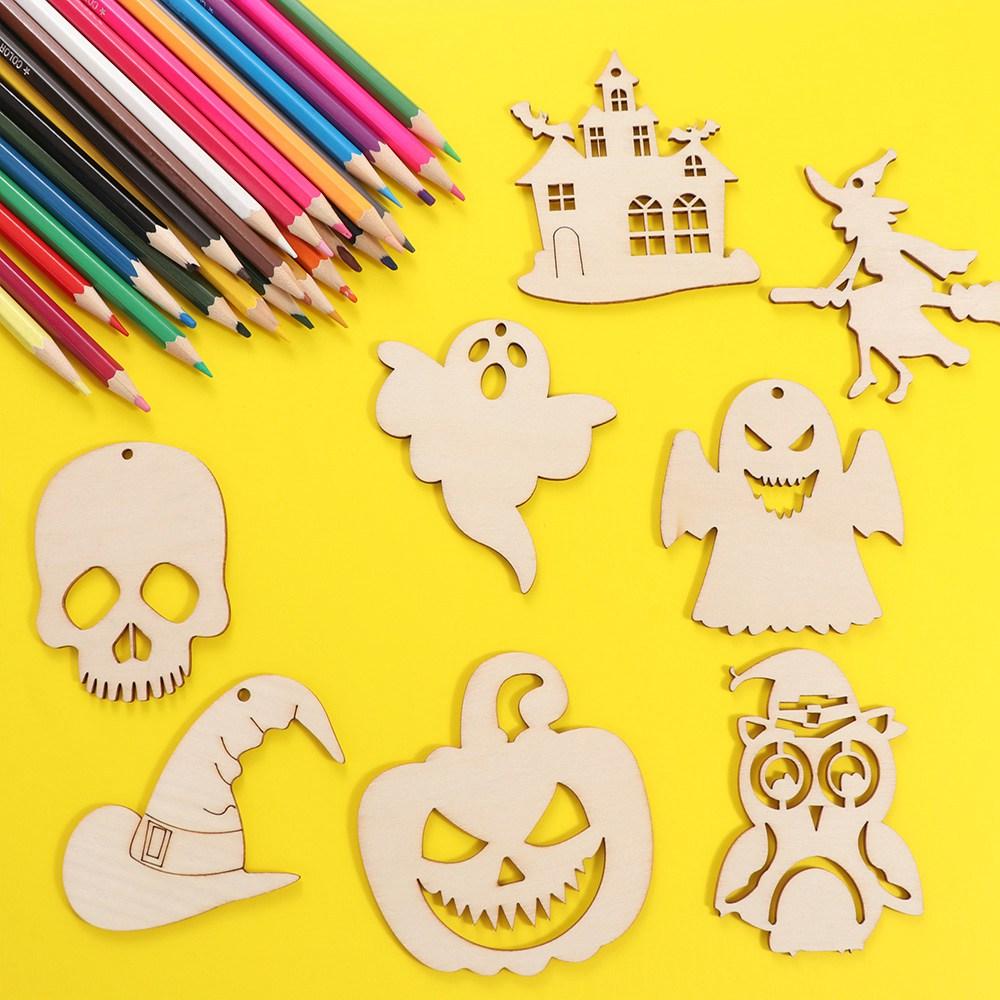 12pcs Pumpkin Head Witch Spider DIY Paintings Made Decorations  Home Decor