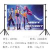 Theme Birthday Background Cloth Anime Cartoon Children's Birthday Party Decorative Props Photography Photo Screen