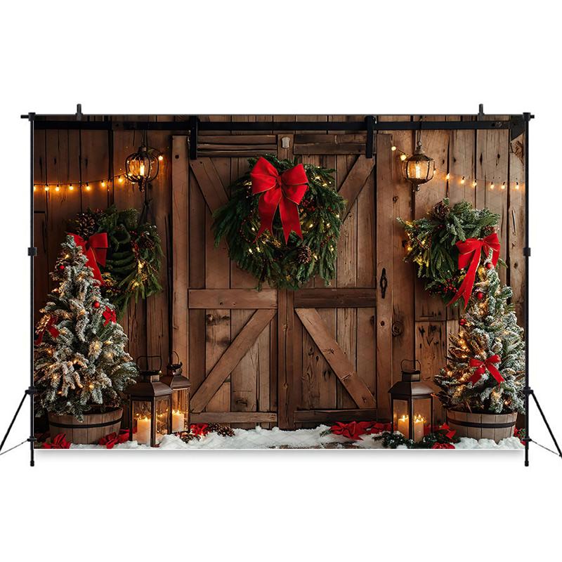 Mocsicka Christmas Backdrop Photography Car Candy House Xmas Tree Baby Shower Photo Background Shooting Props Decorations Studio