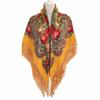 Tassel Fringe Floral Scarf Soft Tassel Scarf Fashion Square Wrap  Women