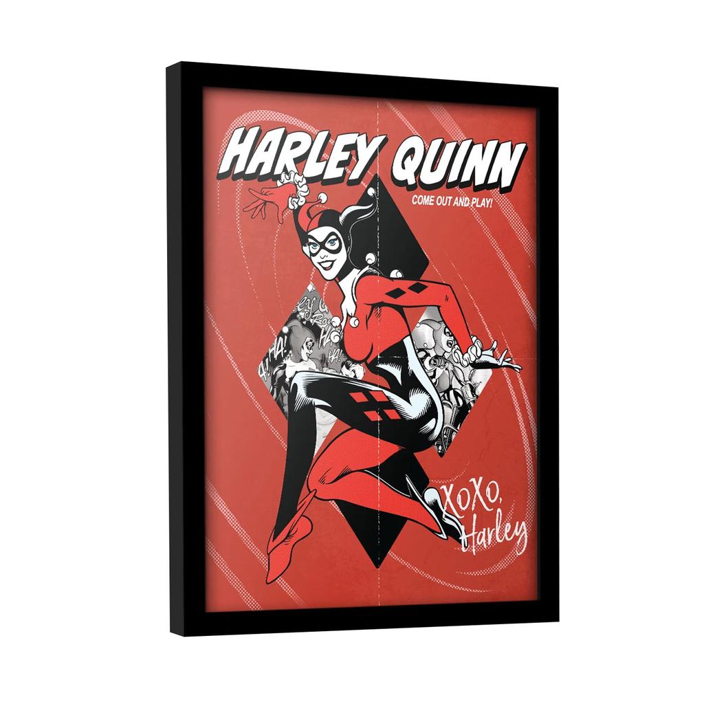 Batman Harley Quinn Play Framed Poster