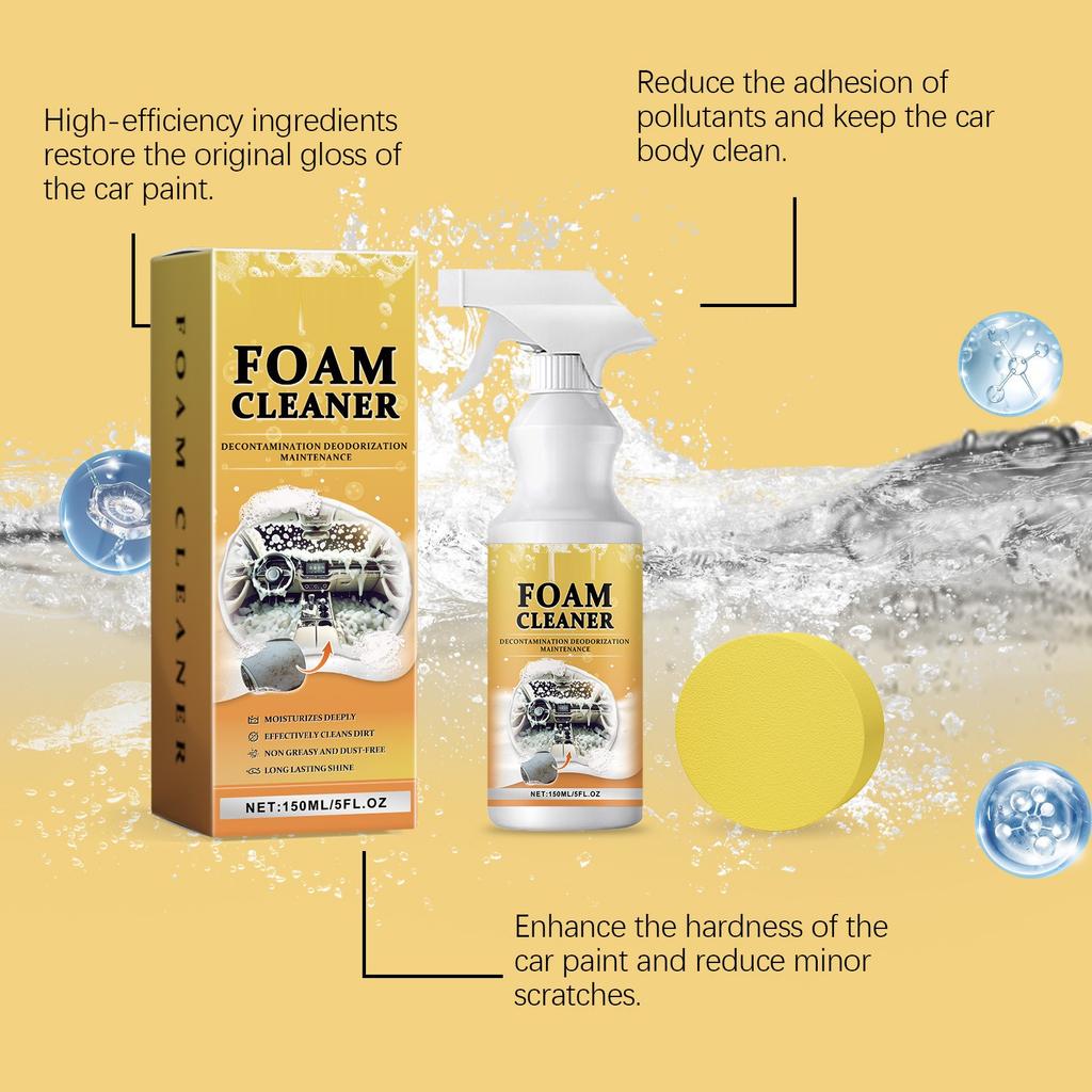 Multi-purpose Foam Cleaner For Cars Interior Seats, Dashboards, Car Paint Maintenance Foam Cleaner 150ml