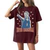 Family Matching Casual Letter Print Short Sleeve T-Shirt for Adults and Kids