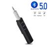 2 In 1 Car Wireless Bluetooth 5.0 Receiver 3.5mm Jack Aux Audio Adapter Mobile Phone Speaker Transmitter Stereo Handsfree Calls