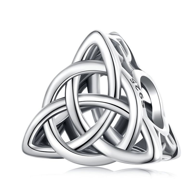 WOSTU 925 Silver Religious Openable Bible Book Charm Cross Faith Pendant Celtic Knot bead Fir Bracelet DIY Family Gift