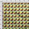 oneOone Georgette Viscose Brown Fabric Geometric  Quilting Supplies Print Sewing Fabric By The Yard 42 Inch