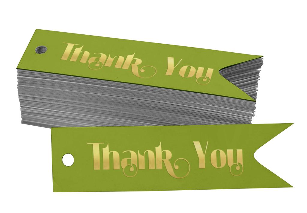 Inkdotpot Gold Foil Paper Hang Tags Thank You Bridal Shower Favor Tags 100