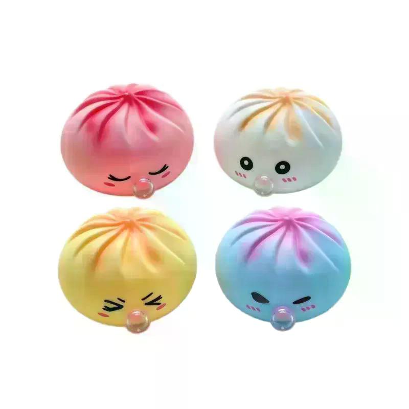 Cute Dumpling Squeeze Slow Rising Fidget Sensory Toy Kawaii Steam Bun Stress Relief Squeeze Toy For Kids Adults Gift