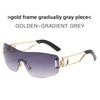 Unisex Frameless Sunglasses With Uv400 Protection For Fashion Travel And Outdoor Activities