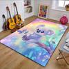 Cute Koala and Rainbow Dreams Patterned carpet, non slip mat suitable for living room and bedroom sofas