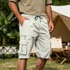 Men's Casual Loose Fit Cargo Shorts with Multiple Pockets, Lightweight Cotton Work Shorts for Summer Outdoor Hiking Activities