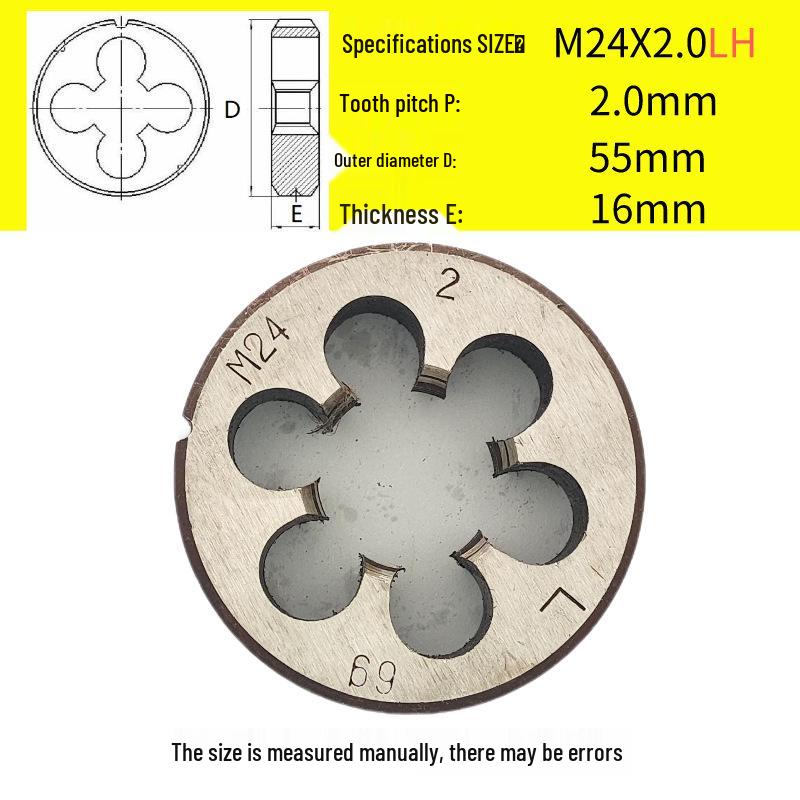 Kulatá vratidlo M24-M26 x 0,5-3 mm, Chod vpřed/vzad, Pravý/Levý závit