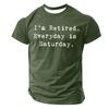 Men's Popular T-shirt Printed Round Neck Short Sleeve T-shirt