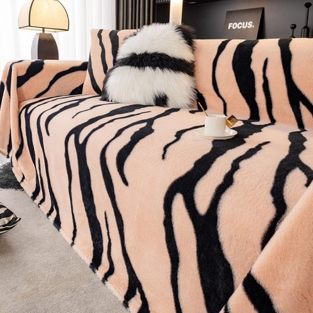 Light luxury fashion leopard print sofa towel 2025 new thickened non-slip plush thermal cover universal all-inclusive cover blanket