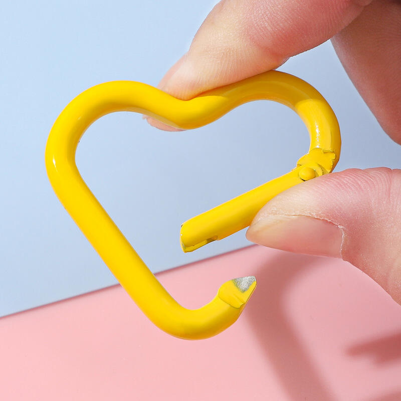 Heart Carabiner Keychain Accessory Aluminum Climbing Hook