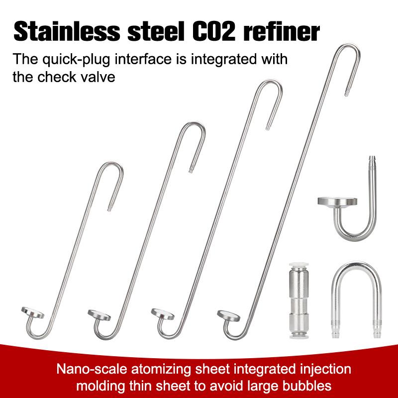 304 Stainless Steel Pressure Reducing Solenoid Valve Refiner For Aquatic Plant Growth Fish Tank Co2 Refiner