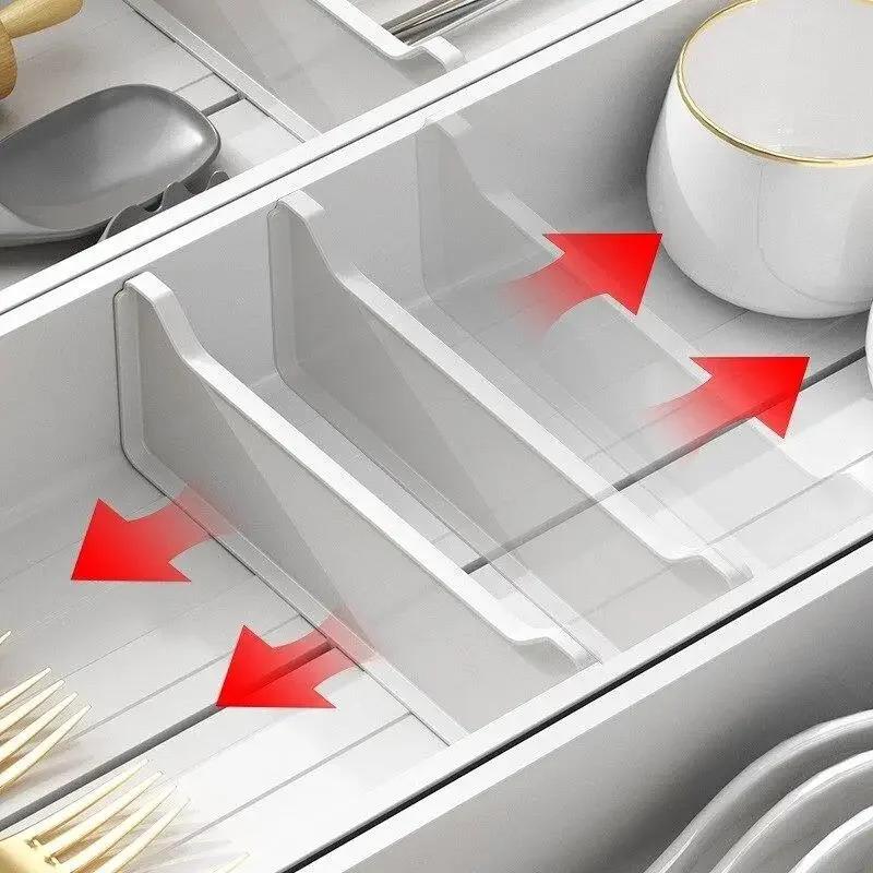 for Spoon Fork Knives Large Silverware Drawer Storage Utensils Oraganizer Dishes Separator Adjustable Flatware Cutlery Holder
